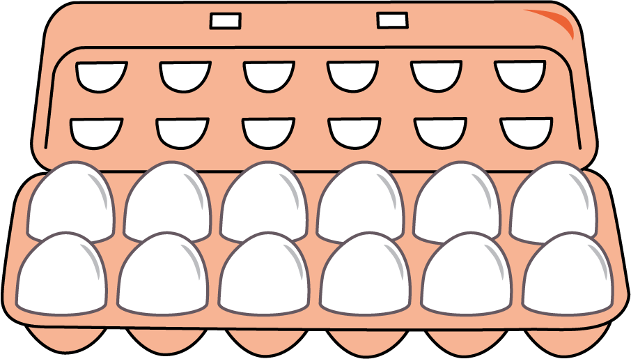 Caja de huevos.